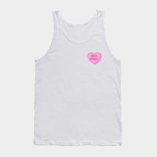 Conversation Heart: Get Lost Tank Top